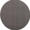 Uni Rond Effen Laagpolig Vloerkleed Modern Grijs - 300 CM ROND