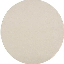 Uni Rond Effen Laagpolig Vloerkleed Modern Creme - 200 CM ROND