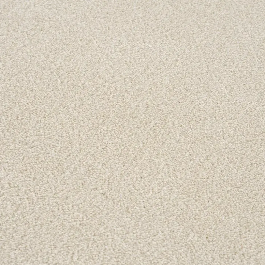 Uni Rond Effen Laagpolig Vloerkleed Modern Creme - 200 CM ROND