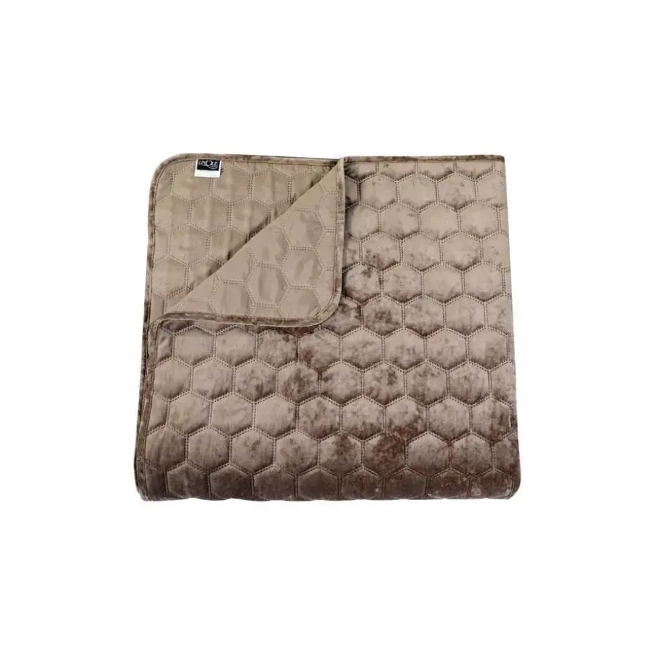 Unique Living - Bedsprei Peggy 220x220cm taupe
