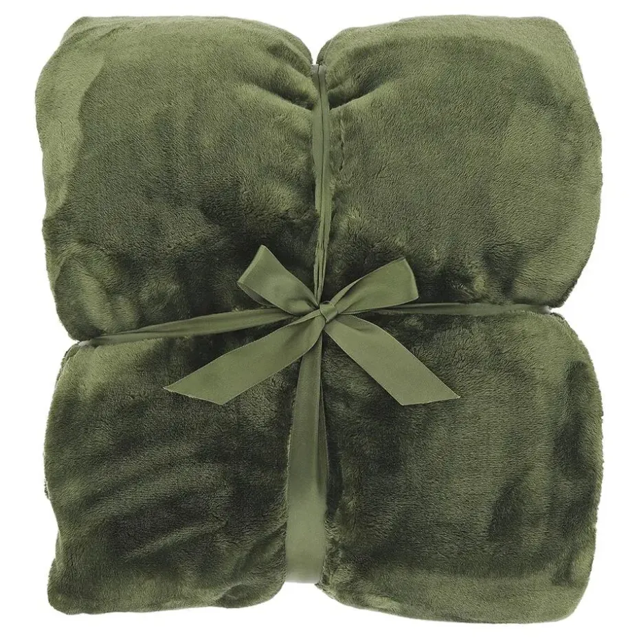 Unique Living - Plaid Silke 150x200cm - Winter Green