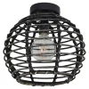 Urban Interiors - Plafondlamp - Bamboe Zwart - Ø30