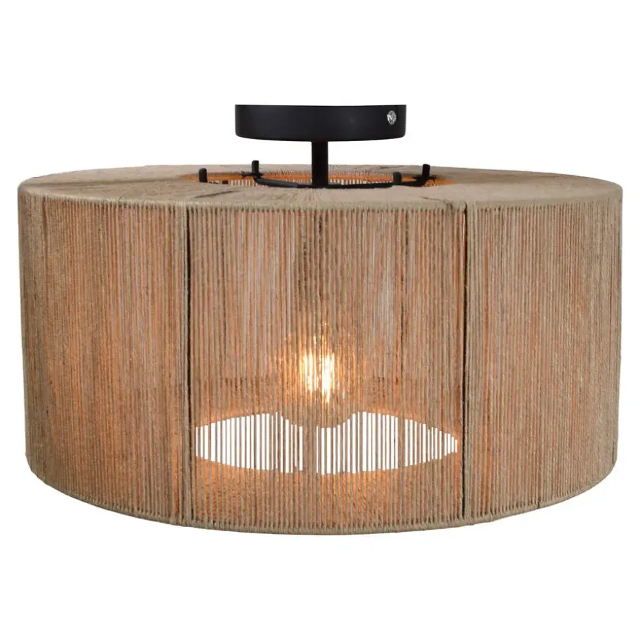 Urban Interiors - Plafondlamp - Drum Jute - Ø45