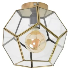 Urban Interiors plafondlamp Geo - 1 lichts - 20 x20 cm - messing