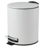 Urban Living Pedaalemmer Toulon - ivoor wit - 5L - metaal