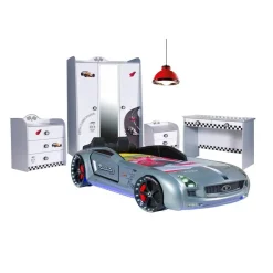 V Power kledingkast auto Wit