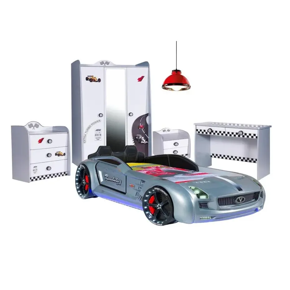 V Power kledingkast auto Wit