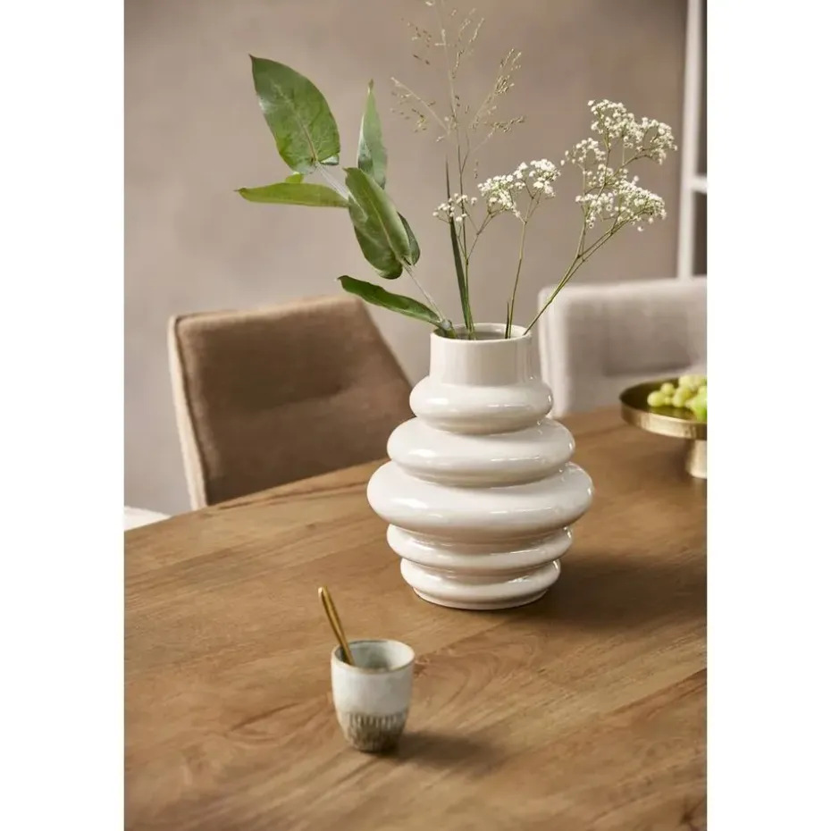 Vaas Arnica - off-white - keramiek - 30xØ25 cm
