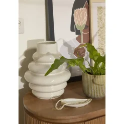 Vaas Arnica - off-white - keramiek - 30xØ25 cm