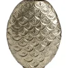Vaas Florence goudkleur metaal - 35x27,5x9 cm