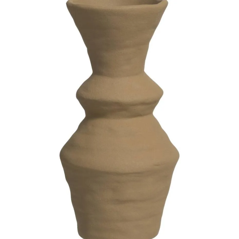 Vaas Nora - bronskleurig - keramiek - 24,5xØ12,3 cm