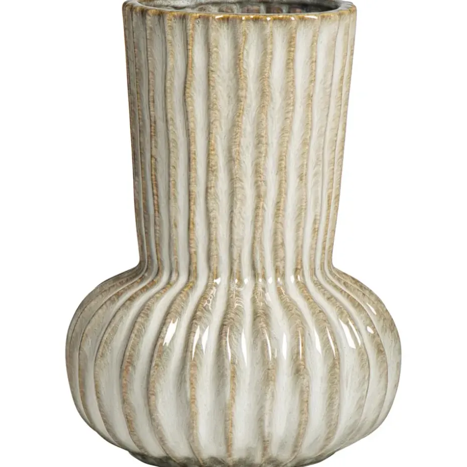 Vaas Oli - bruin - keramiek - 25xØ17,5 cm
