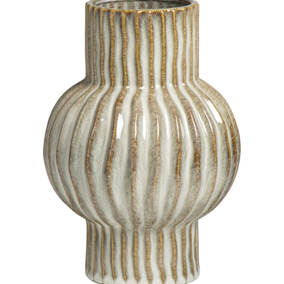 Vaas Oli - naturel - keramiek - 25xØ17,5 cm