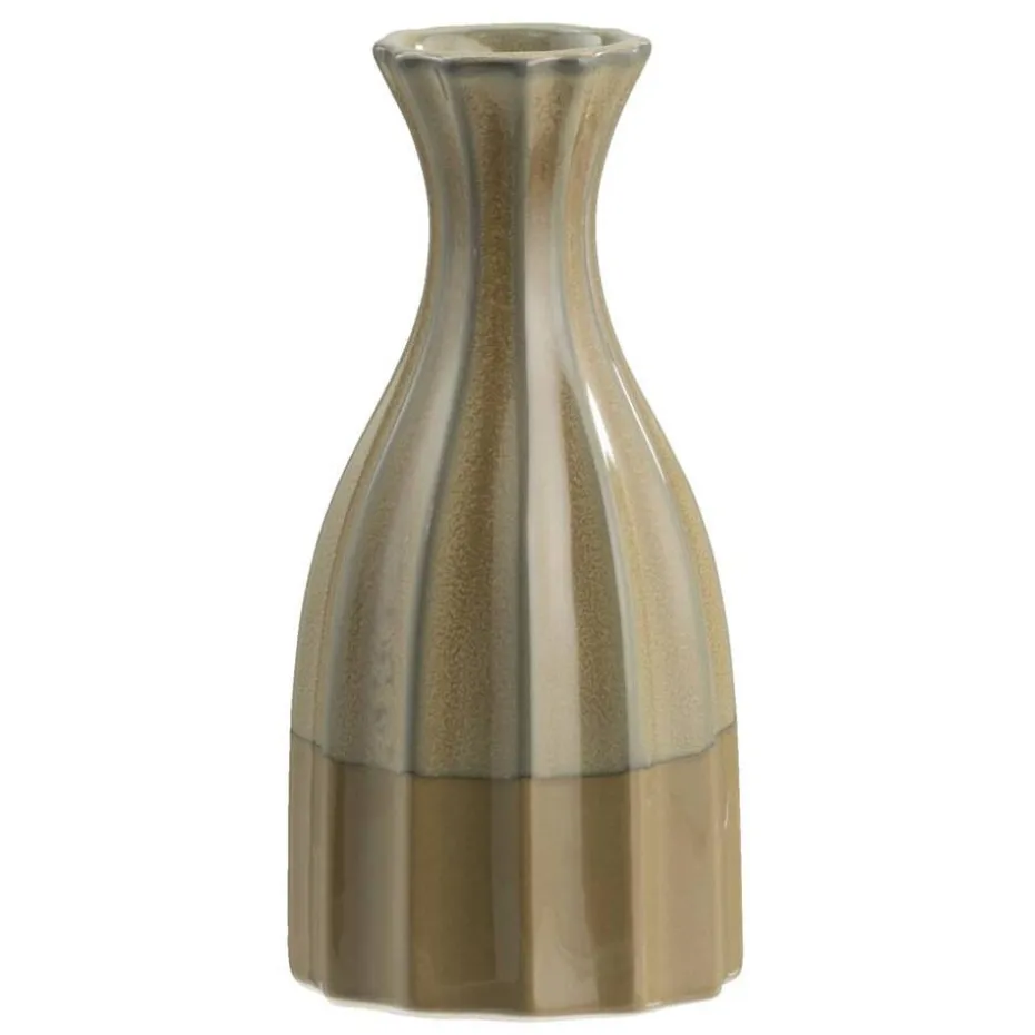 Vaas Retro - groen - keramiek - 18,5xØ9 cm