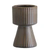 Vaas Ribe - bruin - keramiek - 19,5xØ12 cm