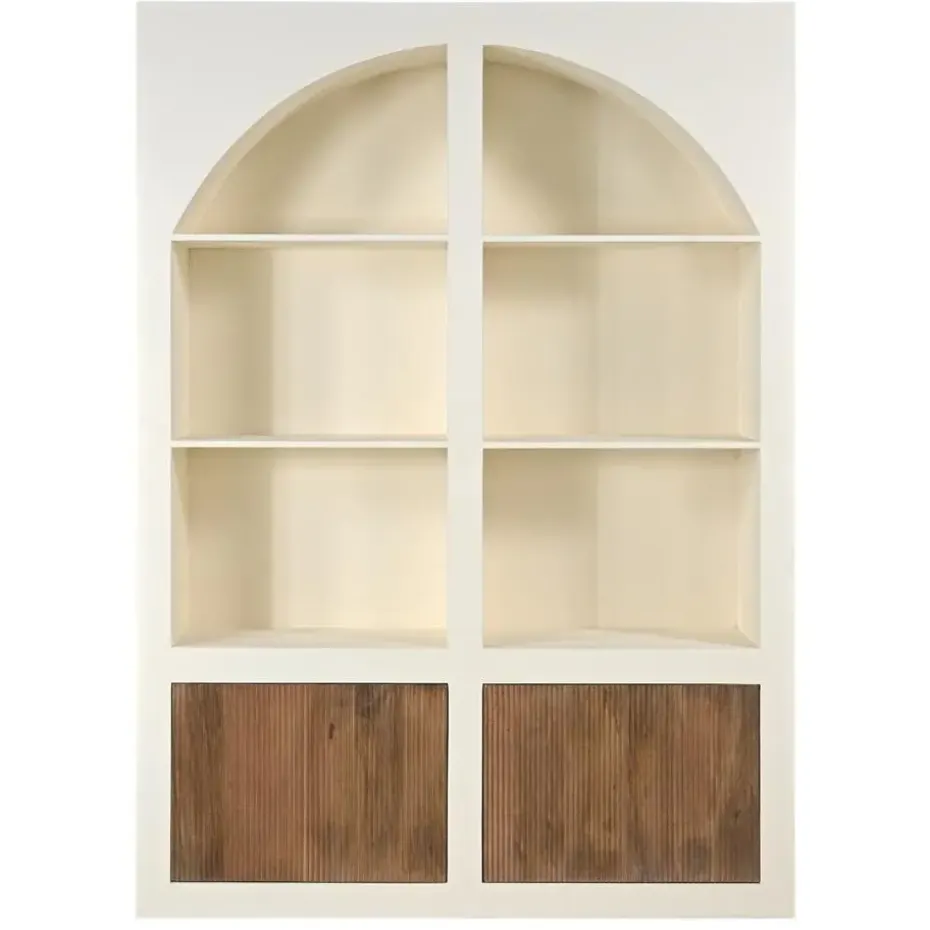 Vakkenkast Beige - 150x38x210cm - 8 Vakken - Miné