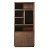 Vakkenkast Bruin Hout - 90x45x200cm - Brussel