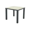VDG Nola tuintafel 90x90 cm. - Antraciet/Houtlook