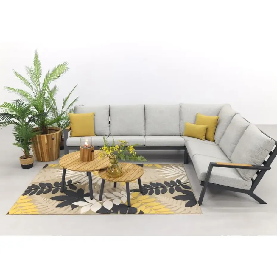 VDG Santos/Mindo loungeset - loungebank - antraciet