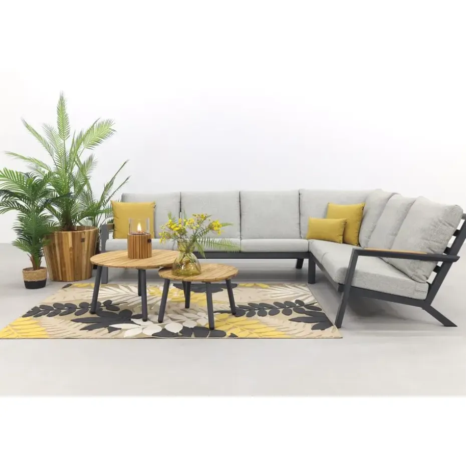 VDG Santos/Mindo loungeset - loungebank - antraciet
