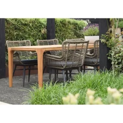 VDG Set van 4 - Jasmine dining tuinstoel - Naturel