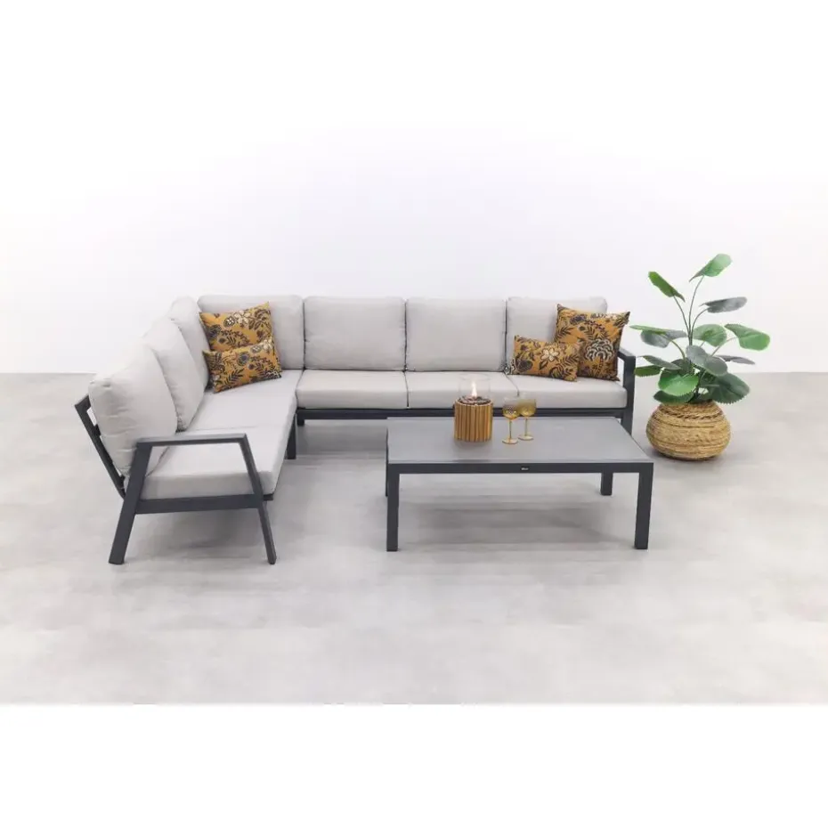 VDG Viento/Atlanta hoek loungeset (4-delig) - Royal Grey/Antraciet