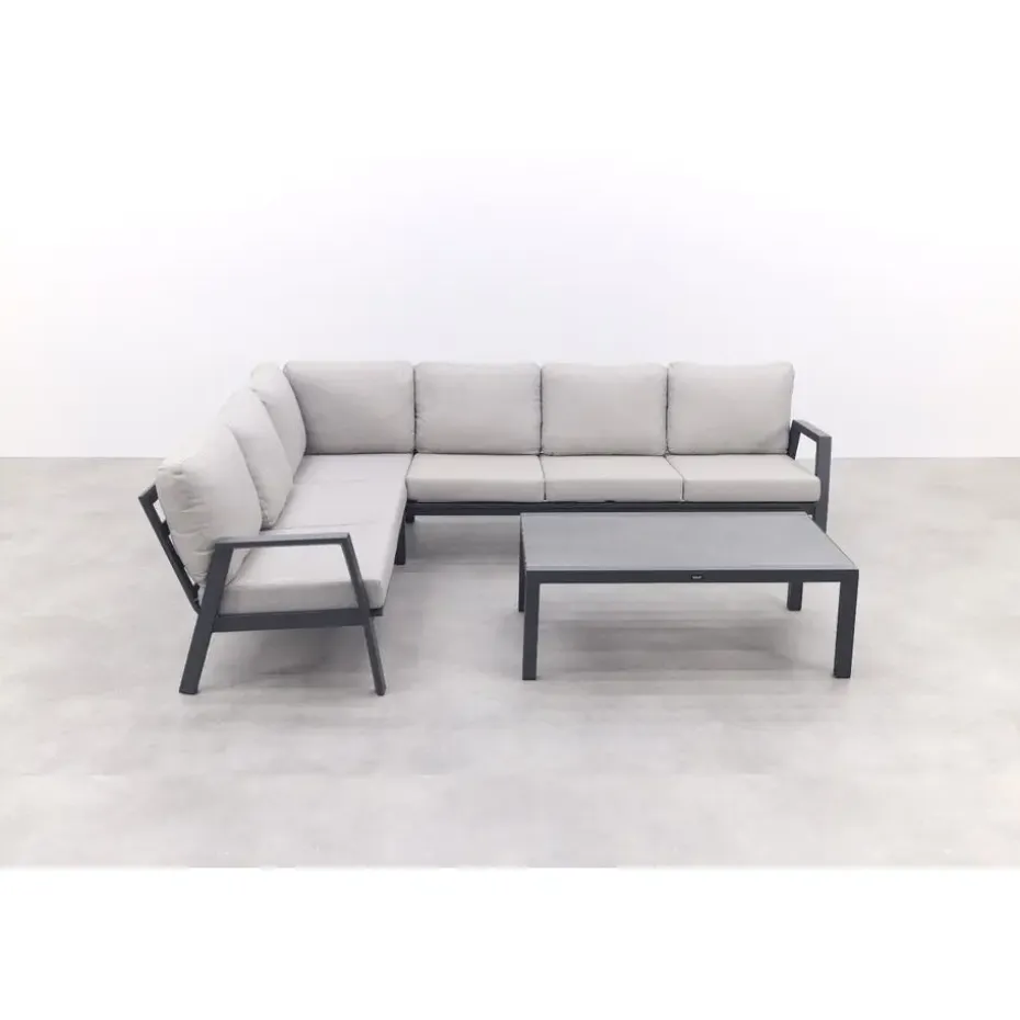 VDG Viento/Atlanta hoek loungeset (4-delig) - Royal Grey/Antraciet
