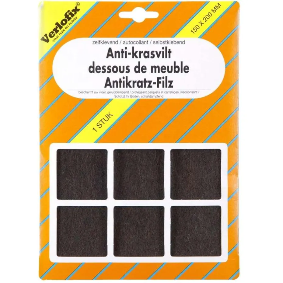 Verlofix anti-krasvilt - bruin - 150X200mm