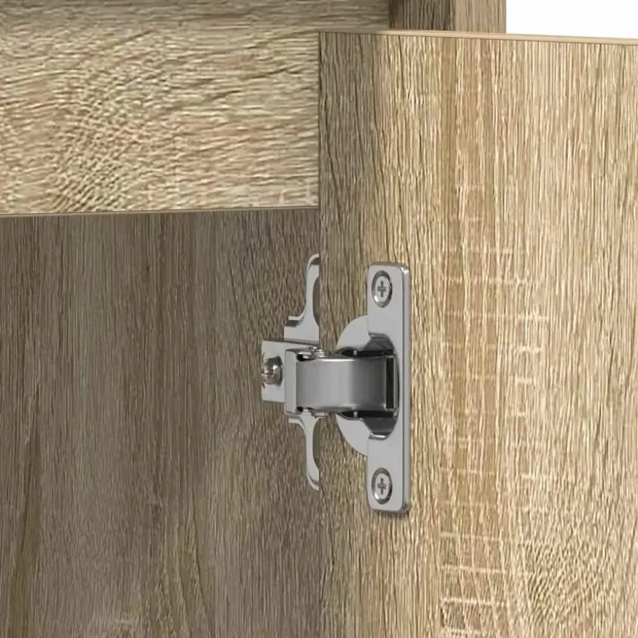 vidaXL - Badkamerkast - Bruin - Bewerkt hout