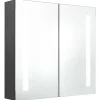vidaXL - Badkamerkast - Grijs - MDF - 62 x 14 x 60 cm