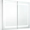 vidaXL - Badkamerkast - Wit - MDF