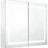 vidaXL - Badkamerkast - Wit - MDF