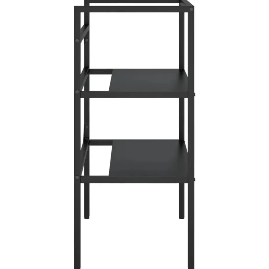vidaXL - Badkamermeubelframe - Zwart - IJzer - 59 x 38 x 83 cm