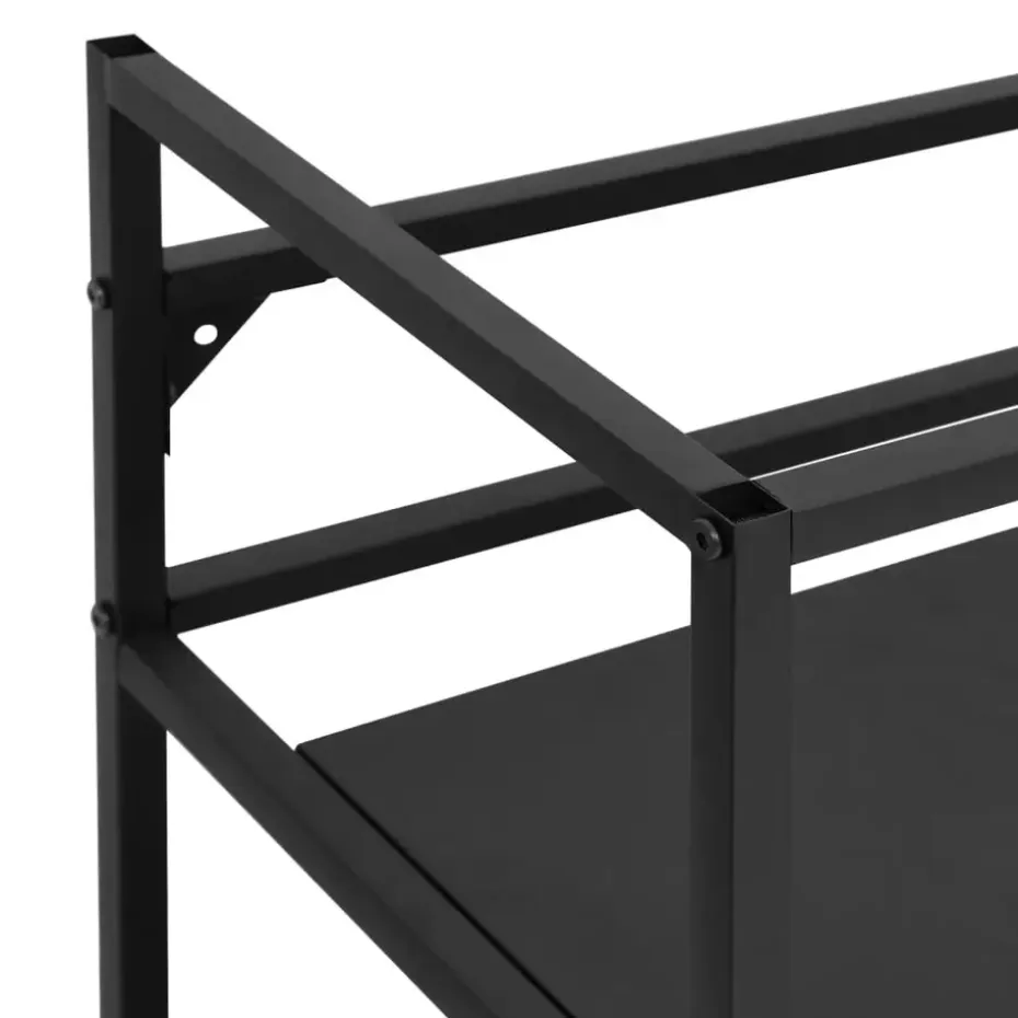 vidaXL - Badkamermeubelframe - Zwart - IJzer - 59 x 38 x 83 cm