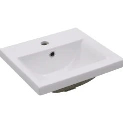 vidaXL - Badkamermeubelset - Wit - Bewerkt hout - 41 x 38.5 x 46 cm