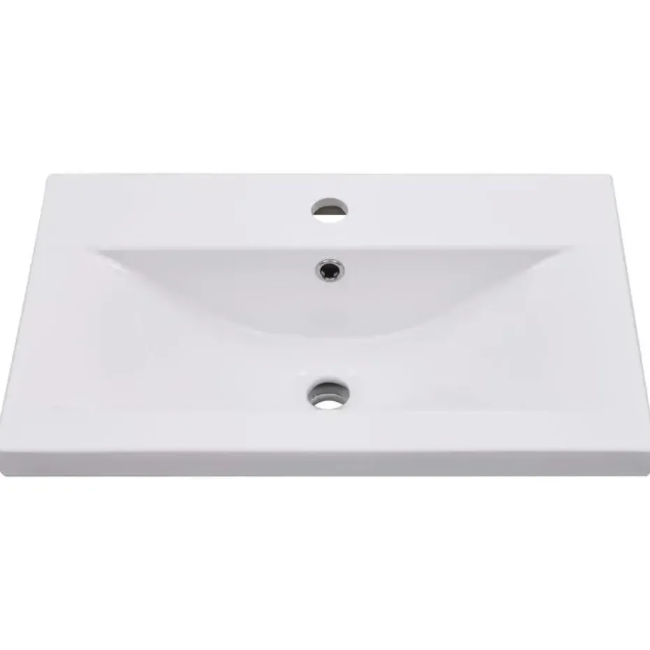 vidaXL - Badkamermeubelset - Zwart - Bewerkt hout - 60 x 38.5 x 46 cm