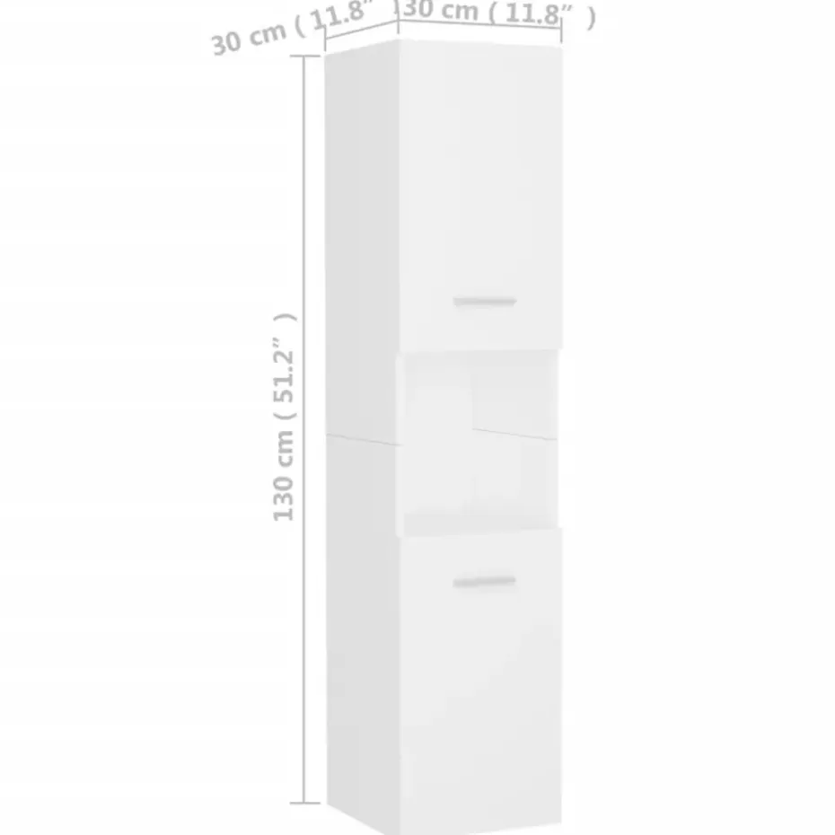 vidaXL - Badkamermeubelset - Wit - Bewerkt hout - 41 x 38.5 x 46 cm