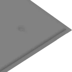 vidaXL - Bank Batavia met grijs kussen - Teakhout - 120x51.5x84 cm