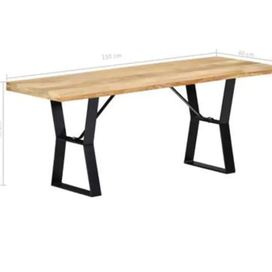 vidaXL - Bankje - Bruin - Hout