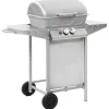 vidaXL - Barbecue - Zilver - Roestvrij staal