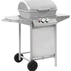 vidaXL - Barbecue - Zilver - Roestvrij staal