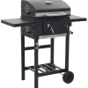 vidaXL - Barbecue - Zwart - Staal