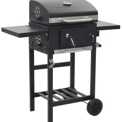 vidaXL - Barbecue - Zwart - Staal