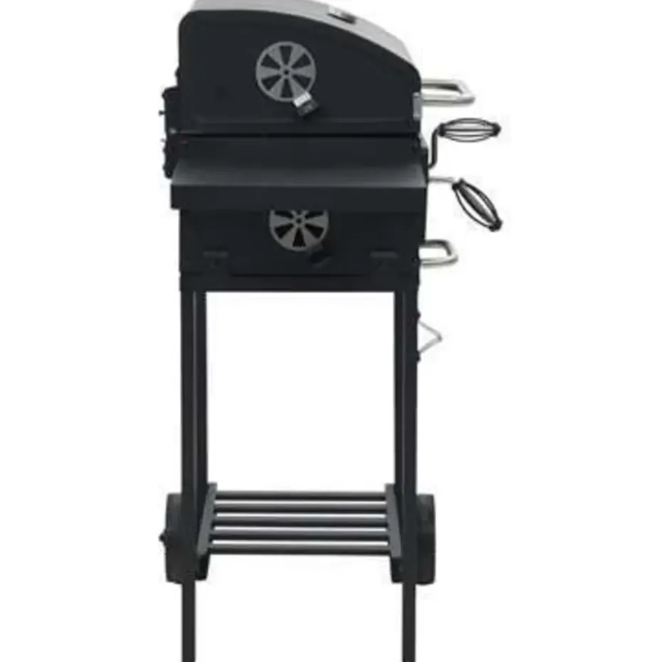 vidaXL - Barbecue - Zwart - Staal