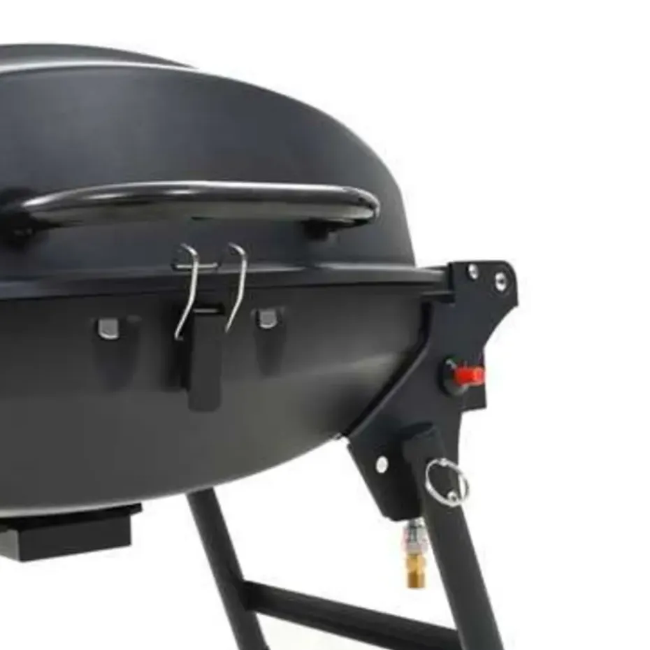 vidaXL - Barbecue - Zwart - Staal