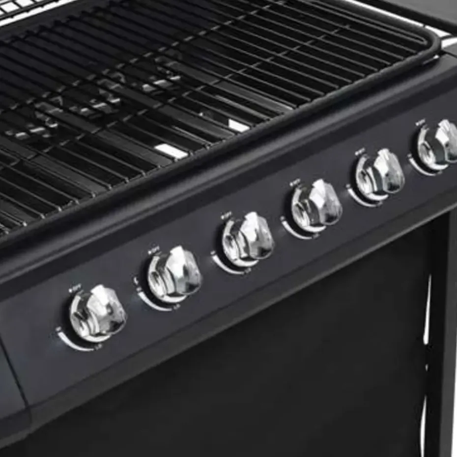 vidaXL - Barbecue - Zwart - Staal