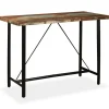 vidaXL - Bartafel - Bruin - Hout - 150 x 70 x 107 cm