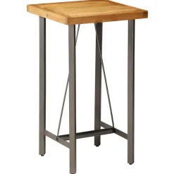 vidaXL - Bartafel - Bruin - Hout - 60 x 60 x 107 cm