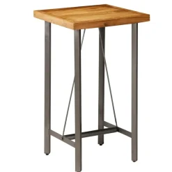 vidaXL - Bartafel - Bruin - Hout - 60 x 60 x 107 cm