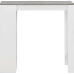 vidaXL - Bartafel - Wit - Bewerkt hout